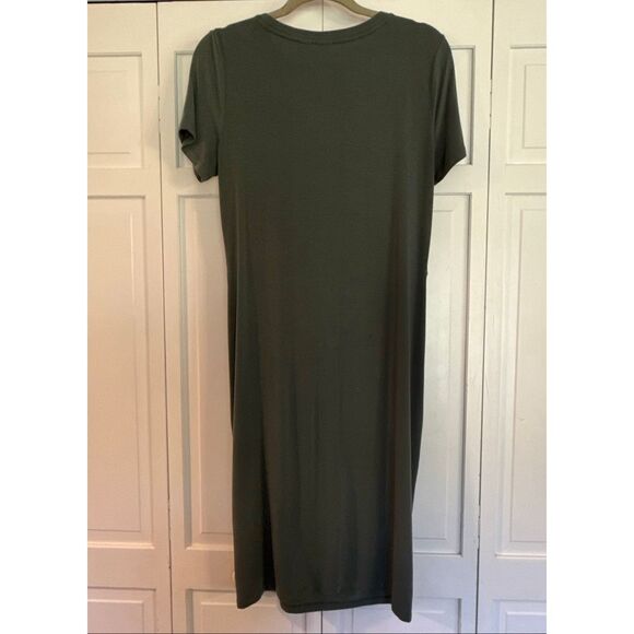 Gap twist front green tencel dress size M - Picture 9 of 10